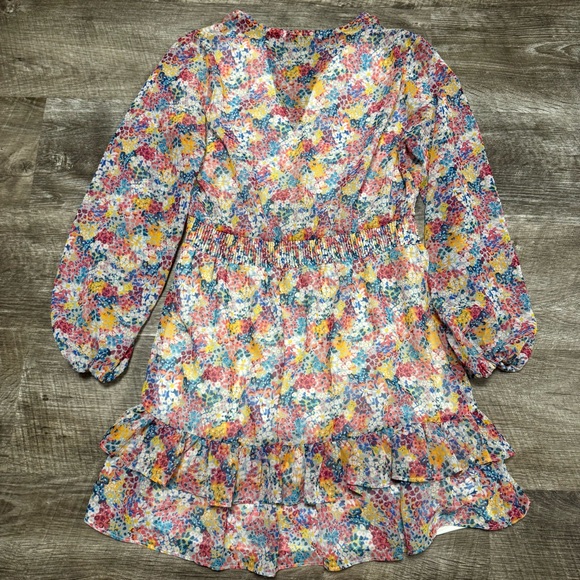 Zara Ruffle Floral Print Dress Size Small - Picture 9 of 9